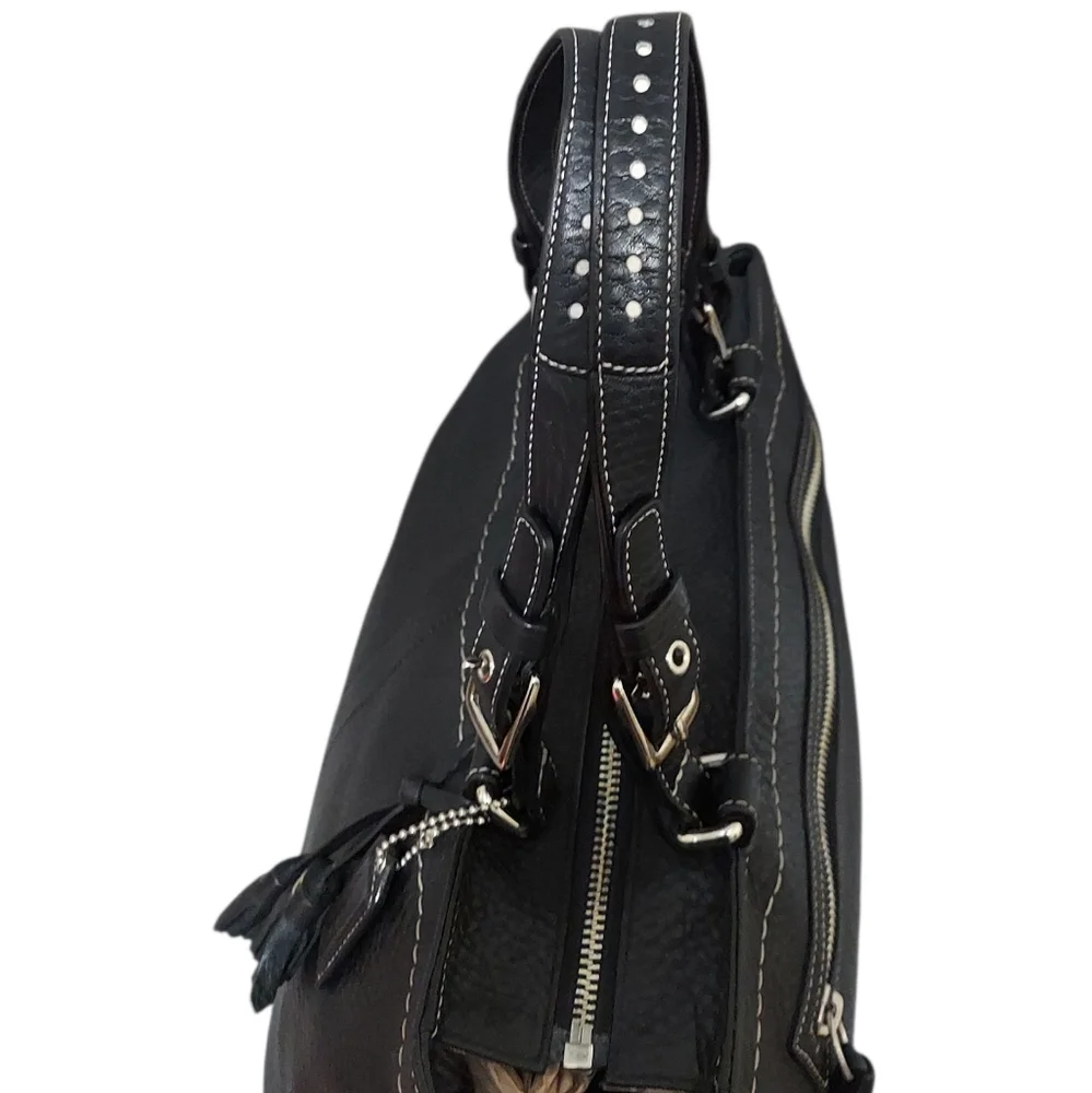 Coach Vintage Travel Y2K Large Size Hamptons Zip Biz Carryall Great Cond - Picture 5 of 12